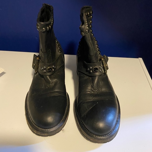 Hollywood threading company real leather studded boots - Picture 2 of 3